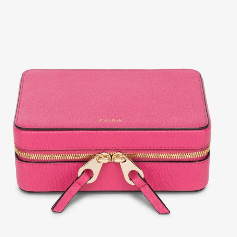 CALPAK travel jewelry case in fuschia